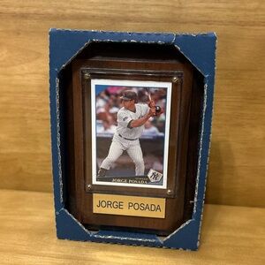 Topps Jorge Posada Framed Baseball Card